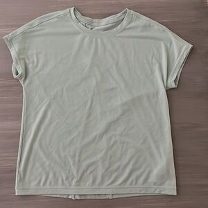 Athleta Girl Back at it Tee in Mint Green